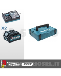 ENERGY KIT 40V Max 2,0 Ah COMPOSTO DA: 2 BATTERIE BL4025 2,5Ah + CARICABATTERIE DC40RA cod. 191J81-6