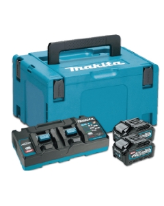 KIT ENERGY 40V Max 4,0 Ah COMPOSTO DA: 2 BATTERIE BL4040 + 1 CARICABATTERIE DC40RB + VALIGETTA MAKPAC cod. 191U00-8