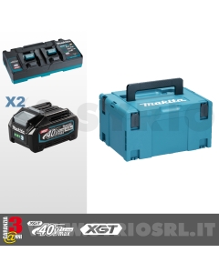 KIT ENERGY 40V Max 4,0 Ah COMPOSTO DA: 2 BATTERIE BL4040 + 1 CARICABATTERIE DC40RB + VALIGETTA MAKPAC cod. 191U00-8