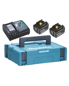 ENERGY KIT 18V 5,0 Ah COMPOSTO DA: VALIGETTA MAKPAC + 2 BATTERIE BL1850B + DC18RC cod. 197624-2