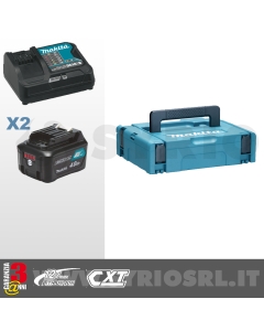 ENERGY KIT 12V Max 4,0 Ah COMPOSTO DA: VALIGETTA MAKPAC + 2 BATTERIE BL1041B + DC10SB cod. 197641-2