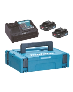 ENERGY KIT 12V Max 2,0 Ah COMPOSTO DA: VALIGETTA MAKPAC + 2 BATTERIE BL1021B + DC10SB cod. 197658-5