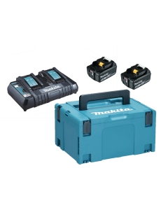 KIT ENERGY 18V 6,0 Ah COMPOSTO DA: VALIGETTA MAKPAC + 2 BATTERIE BL1860B + DC18RD cod. 198077-8