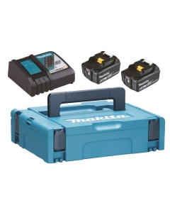 ENERGY KIT 18V 6,0 Ah COMPOSTO DA: VALIGETTA MAKPAC + 2 BATTERIE BL1860B + DC18RC cod. 198116-4