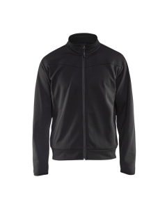 336225269998 FELPA CON ZIP NERO/GRIGIO SCURO