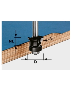 HW S8 D24/0° +45° FRESA PER SMUSSARE A FILO cod. 491026