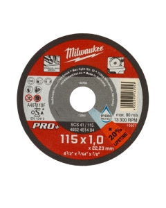 SCS 41 / 115 DISCHI DA TAGLIO SOTTILI PRO+ DIAMETRO 115 mm SPESSORE 1 mm cod. 4932451484