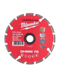 DHmm 76 DISCO DIAMANTATO A SETTORI DIAMETRO 76 mm ALESAGGIO 10 mm cod. 4932471333