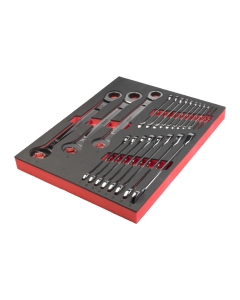 MAXBITE RATCHETING METRIC COMBINATION SPANNER SET - 22 PCS SET DI CHIAVI COMBINATE A CRICCHETTO MAX BITE? IN MODULO MORBIDO cod. 4932493248