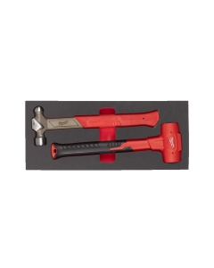 BALL PEEN AND DEAD BLOW HAmmER SET FOAM INSERT - 2 PCS SET DI MARTELLI IN MODULO MORBIDO cod. 4932493254