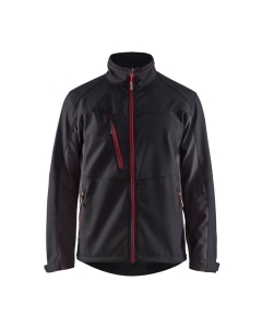 BLAKLADER GIACCA SOFTSHELL 49502516 COLORE NERO/ROSSO