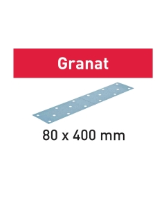 FOGLI ABRASIVI GRANAT DIMENSIONE 80 mm x 400 mm