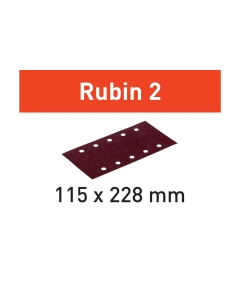 FOGLI ABRASIVI RUBIN 2 DIMENSIONE 115 mm x 228 mm