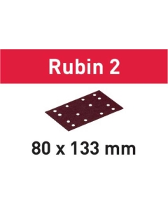 FOGLI ABRASIVI RUBIN 2 DIMENSIONI 80 mm x133 mm PER MATERIALI IN LEGNO