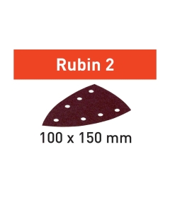 Festool FOGLI ABRASIVI A DELTA RUBIN 2 DIMENSIONI 100 mm x 150 mm PER MATERIALE IN LEGNO