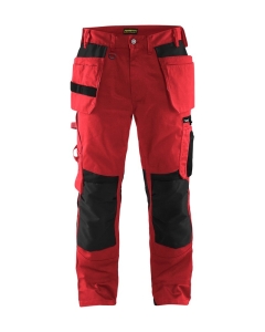 BLAKLADER PANTALONI ARTIGIANO 15551860 COLORE ROSSO/NERO