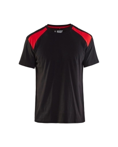 BLAKLADER T-SHIRT 33791042 COLORE NERO/ROSSO