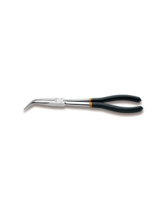 1009L/B PINZA A BECCHI MEZZOTONDI LUNGHISSIMI ZIGRINATI PIEGATI A 45°  273 mm cod. 010090009