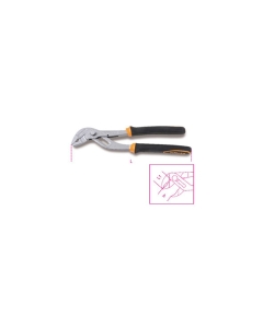 1047BM PINZA REGOLABILE A PULSANTE CON IMPUGNATURA BIMATERIALE 240 mm cod. 010470340