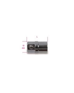 123E1/4 ADATTATORE PORTAINSERTI DA 1/4'' PER CHIAVI A CRICCHETTO DA 10 mm CROMATO cod. 001230010