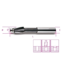 421 10 - SVASATORE CON PERNO GUIDA GRADO FINE IN ACCIAIO HSS 10M