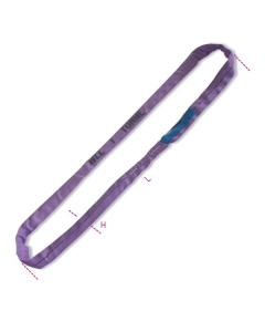 8170 FASCIA DI SOLLEVAMENTO VIOLA 1 Tonnellata NASTRO AD ANELLO CONTINUO 45 mm