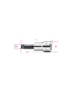 910LP CHIAVE A BUSSOLA A GIRAVITE PER VITI CON INTAGLIO CON ATTACCO QUADRO 3/8''