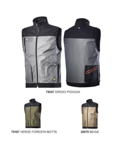 702.170017_75047 VEST STRETCH GILET GRIGIO PIOGGIA