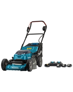 DLM530PT4 RASAERBA A BATTERIA 53 cm A SPINTA 18+18V=36V (4 SLOT) IN ACCIAIO MULCHING