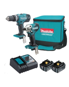 DLX2336X KIT A BATTERIA 18V max 3,0 Ah COMPOSTO DA: DHP453Z TRAPANO A PERCUSSIONE + DTD156Z TRAPANO AVVITATORE A MASSA BATTENTE