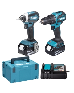 DLX2537TJ KIT 18V COMPOSTO DA: DHP490 TRAPANO A PERCUSSIONE DTD153 AVVITATORE AD IMPULSI