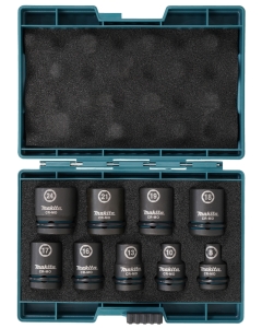 SET CHIAVI A BUSSOLA IMPACT BLACK CON ATTACCO 1/2" quadro cod. E-16564