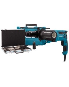 HR2631FT12 TASSELLATORE 800 W ATTACCO SDS-Plus 26mm 2,4 J + MANDRINO AUTOSERRANTE + VALIGETTA SET DI PUNTE