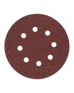 10 CARTE ABRASIVE STANDARD PER LEVIGATRICI ROTO-ORBITALI CON 8 FORI DIAMETRO 125 mm