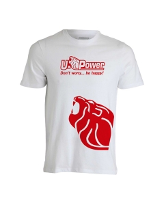 T-SHIRT BIANCA LOGO UPOWER TAGLIA UNICA