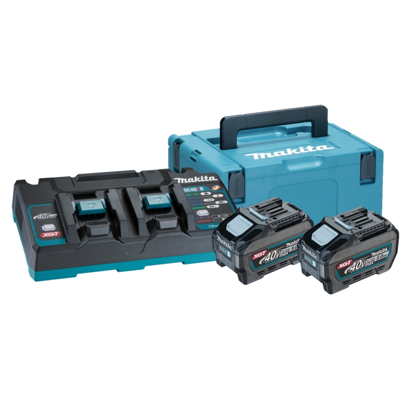【受注生産品】 Makita ENERGY 191U13-9 cod. DC40RB CARICABATTERIE  + BL4050F BATTERIE 2 DA: COMPOSTO Ah 5,0 Max 40V KIT メンテナンス