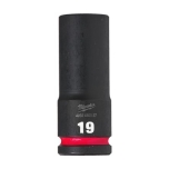 1/2 IMPACT SOCKET DEEP BUSSOLE A MACCHINA LUNGHE 78 mm DIMENSIONE 19 mm cod. 4932480337