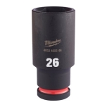 1/2 IMPACT SOCKET DEEP BUSSOLE A MACCHINA LUNGHE 78 mm DIMENSIONE 26 mm cod. 4932480344