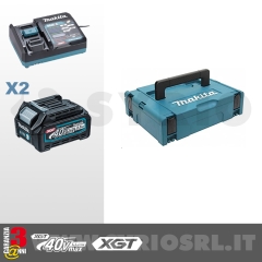 ENERGY KIT 40V Max 2,0 Ah COMPOSTO DA: 2 BATTERIE BL4025 2,5Ah + CARICABATTERIE DC40RA cod. 191J81-6