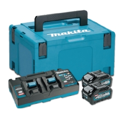 KIT ENERGY 40V Max 4,0 Ah COMPOSTO DA: 2 BATTERIE BL4040 + 1 CARICABATTERIE DC40RB + VALIGETTA MAKPAC cod. 191U00-8