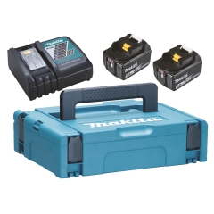ENERGY KIT 18V 5,0 Ah COMPOSTO DA: VALIGETTA MAKPAC + 2 BATTERIE BL1850B + DC18RC cod. 197624-2