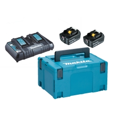 ENERGY KIT 18V 5,0 Ah COMPOSTO DA: VALIGETTA MAKPAC + 2 BATTERIE BL1850B + DC18RD cod. 197629-2