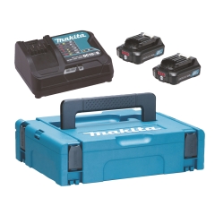 ENERGY KIT 12V Max 2,0 Ah COMPOSTO DA: VALIGETTA MAKPAC + 2 BATTERIE BL1021B + DC10SB cod. 197658-5