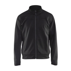 336225269998 FELPA CON ZIP NERO/GRIGIO SCURO