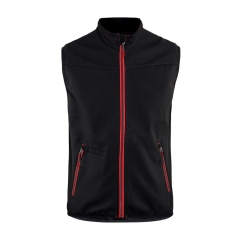 BLAKLADER GILET SOFTSHELL 38502516 COLORE NERO/ROSSO