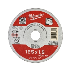SCS 41 / 125 Dischi da taglio CONTRACTOR DIAMETRO 125 mm SPESSORE 1.5 mm cod. 4932451479