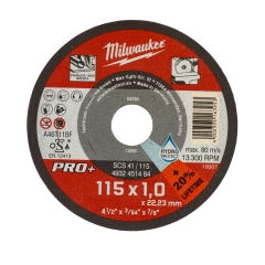 SCS 41 / 115 DISCHI DA TAGLIO SOTTILI PRO+ DIAMETRO 115 mm SPESSORE 1 mm cod. 4932451484