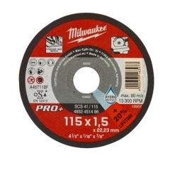 SCS 41 / 115 DISCHI DA TAGLIO SOTTILI PRO+ DIAMETRO 115 mm SPESSORE 1.5 mm cod. 4932451486