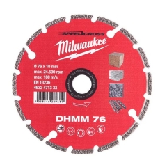 DHmm 76 DISCO DIAMANTATO A SETTORI DIAMETRO 76 mm ALESAGGIO 10 mm cod. 4932471333