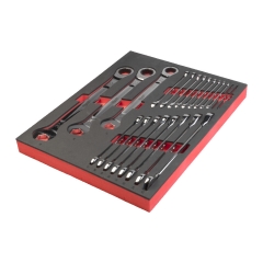 MAXBITE RATCHETING METRIC COMBINATION SPANNER SET - 22 PCS SET DI CHIAVI COMBINATE A CRICCHETTO MAX BITE? IN MODULO MORBIDO cod. 4932493248